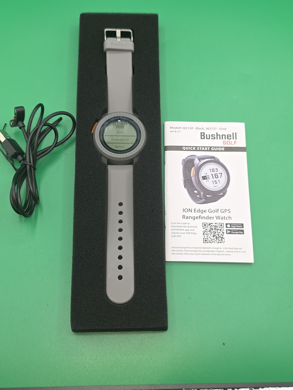 ⛳ Bushnell ION Edge Golf GPS Rangefinder Watch (Model # 362131 - Gray)